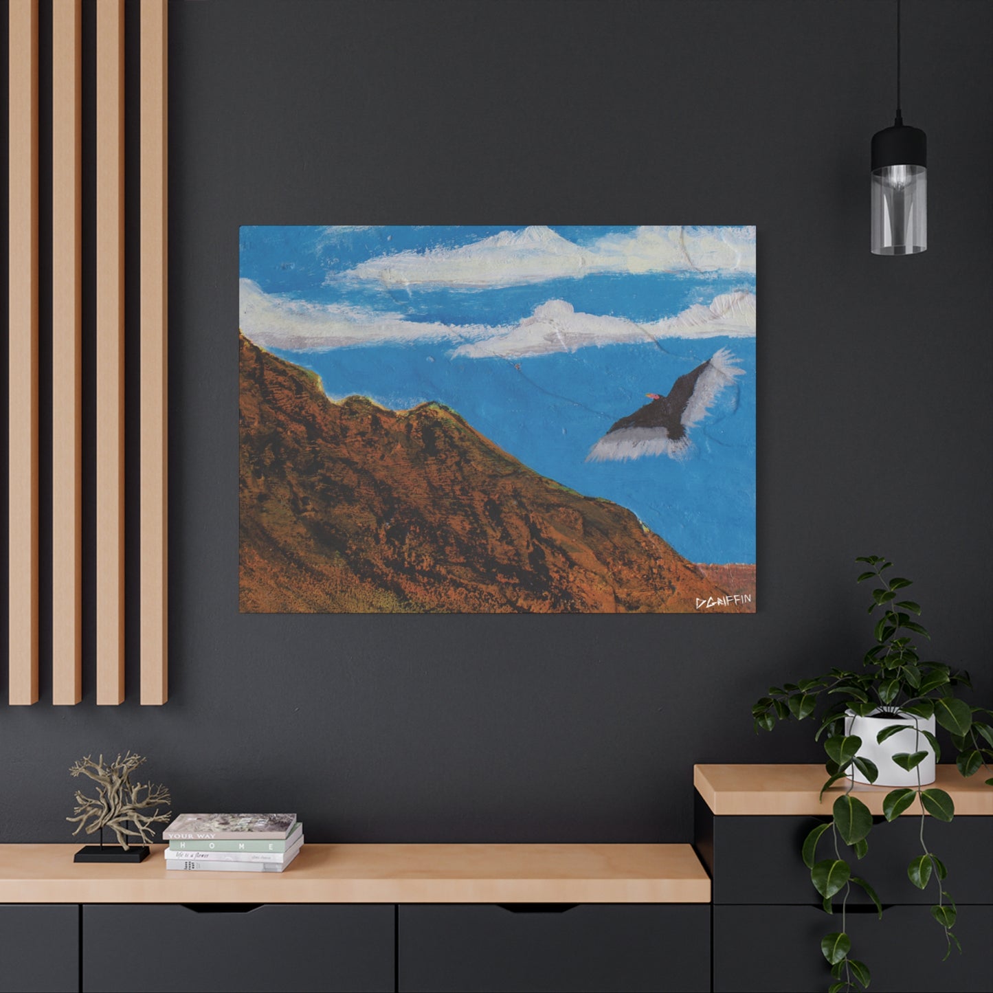 "Sonoran Scavenger" - Stretched Canvas Wall Decor