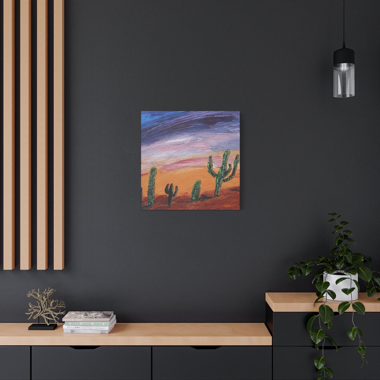 “Sonoran Twilight” - Stretched Canvas Wall Decor