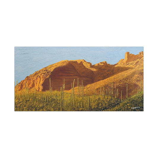 "Golden Hour at Finger Rock Trail" - Stretched Canvas Wall Decor