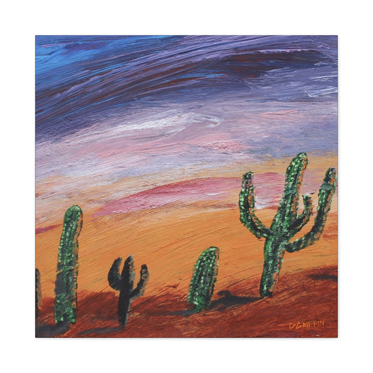“Sonoran Twilight” - Stretched Canvas Wall Decor