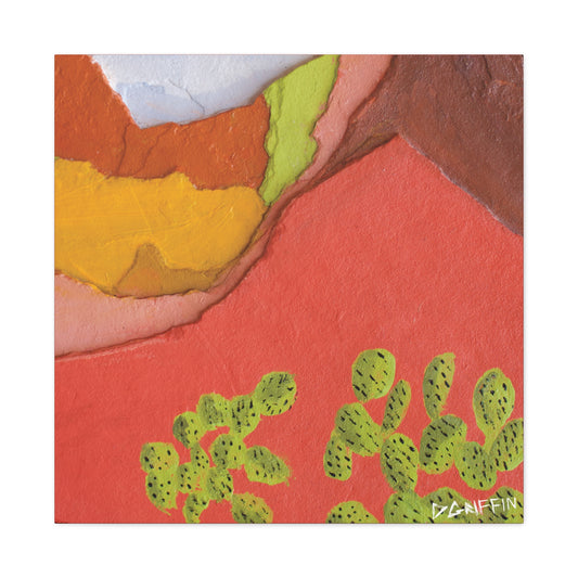 "Painted Peaks" - Stretched Canvas Wall Decor