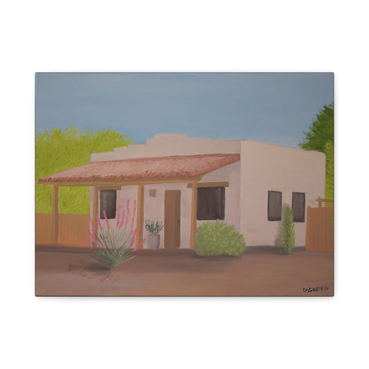 "Casita in the Sun" - Stretched Canvas Wall Decor