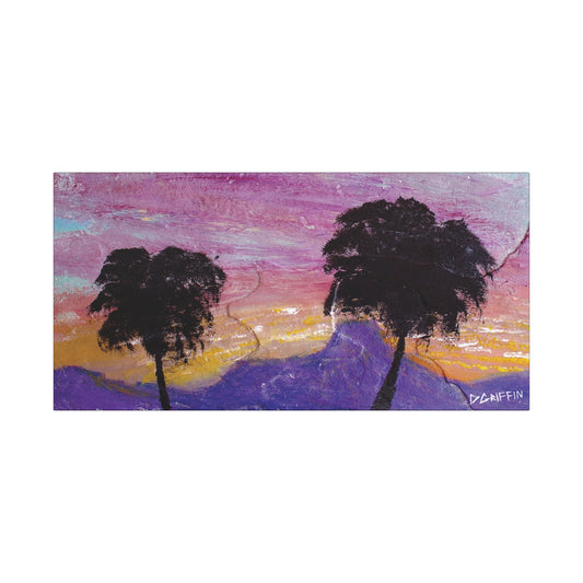 "Sunset in the Foothills" - Stretched Canvas Wall Decor