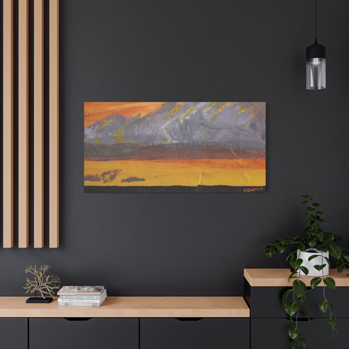 "Sonoran Monsoon" - Stretched Canvas Wall Decor