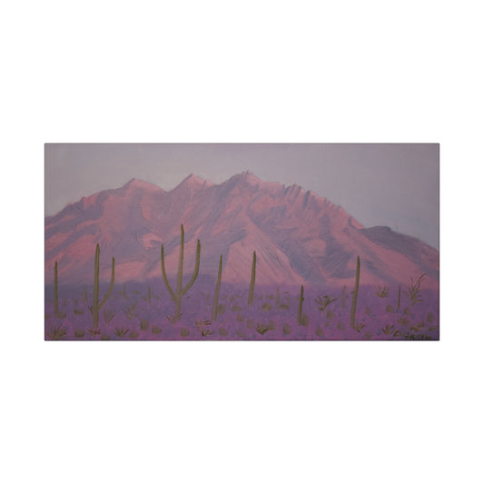 "Montañas de lavanda" - Stretched Canvas Wall Decor