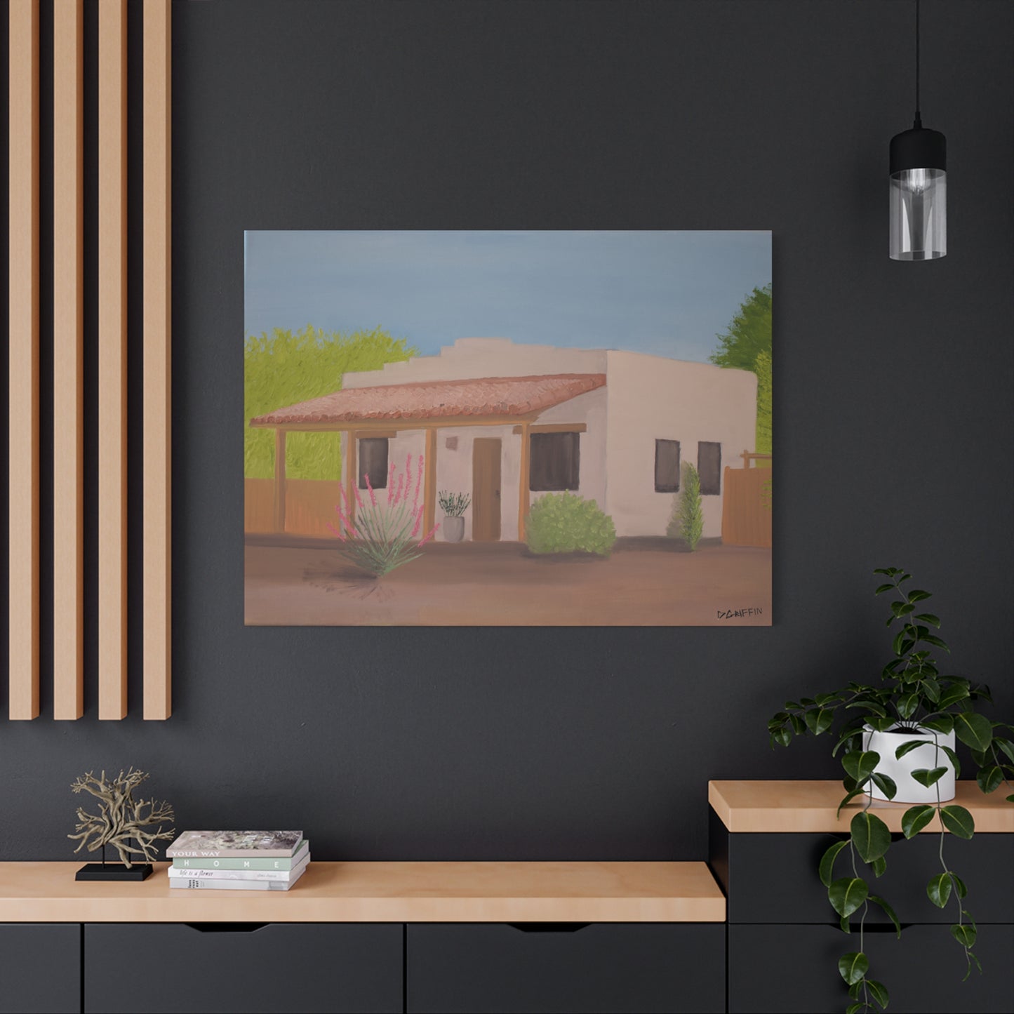 "Casita in the Sun" - Stretched Canvas Wall Decor