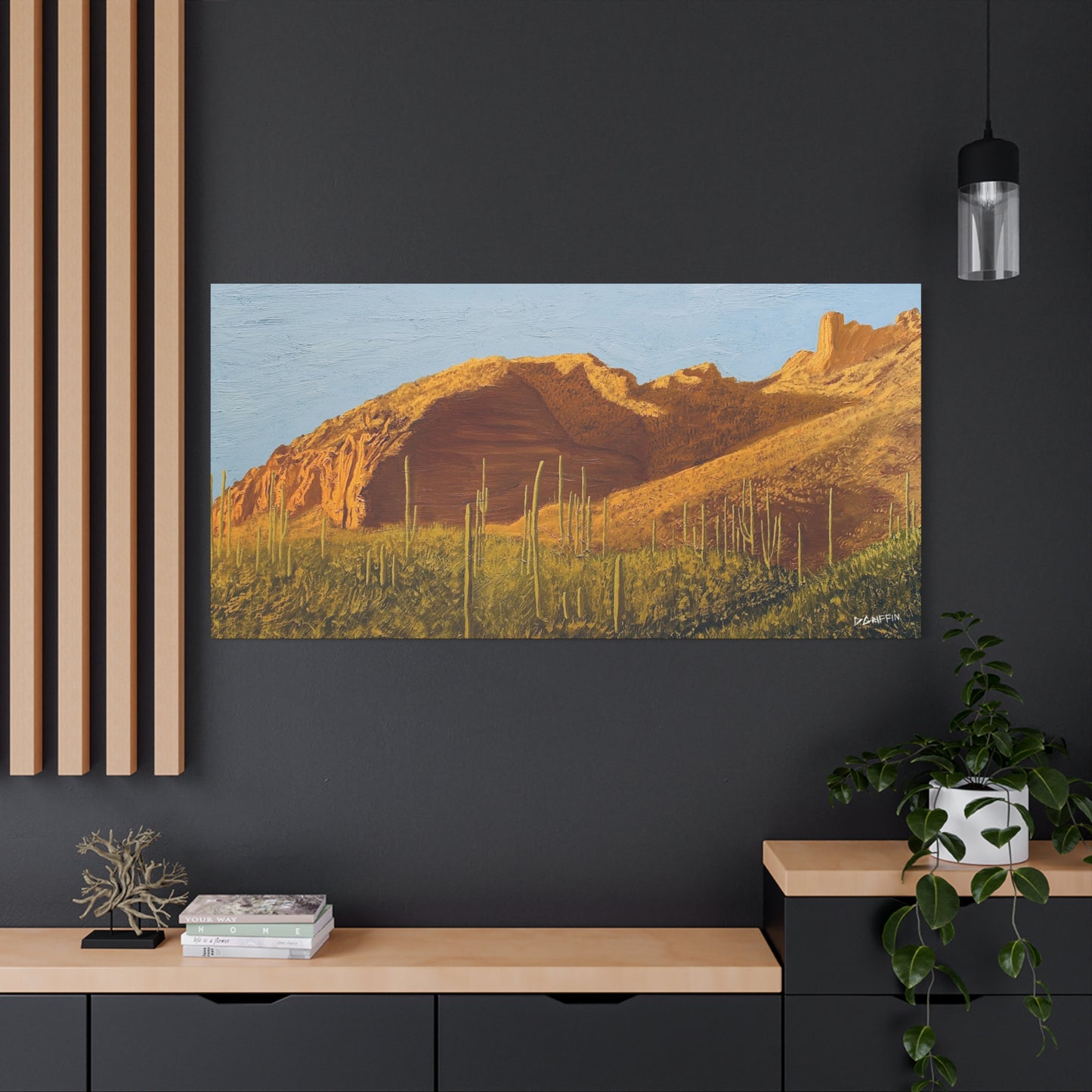 "Golden Hour at Finger Rock Trail" - Stretched Canvas Wall Decor