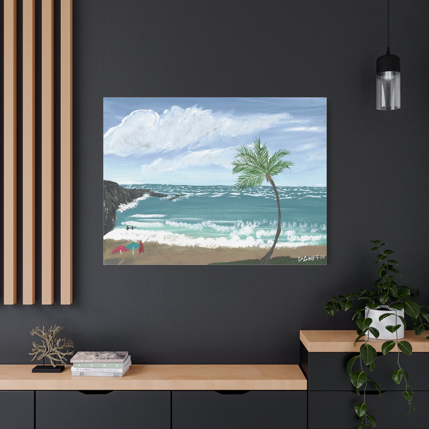 "Hapuna Beach" - Stretched Canvas Wall Decor