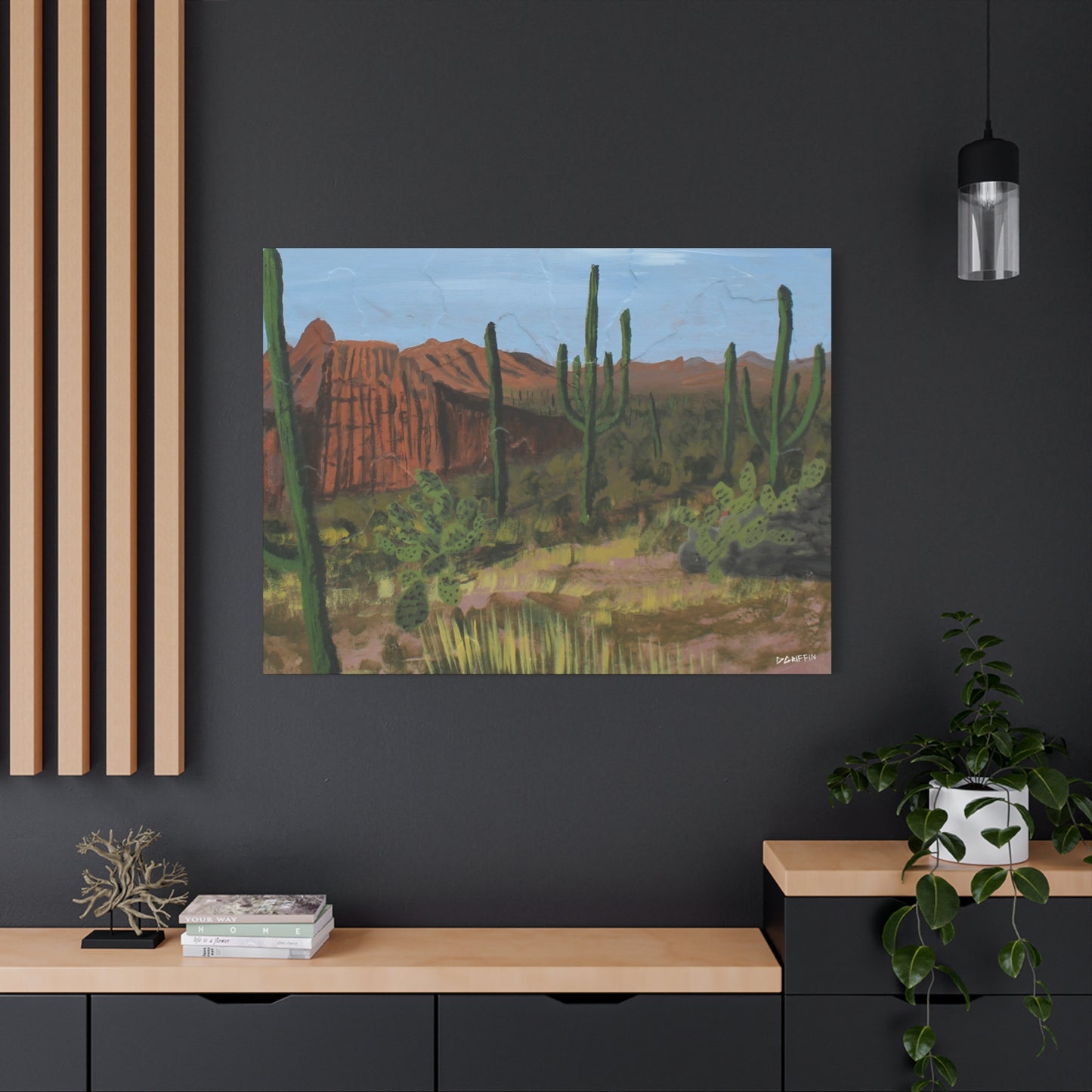 "Horizonte Espinoso" - Stretched Canvas Wall Decor