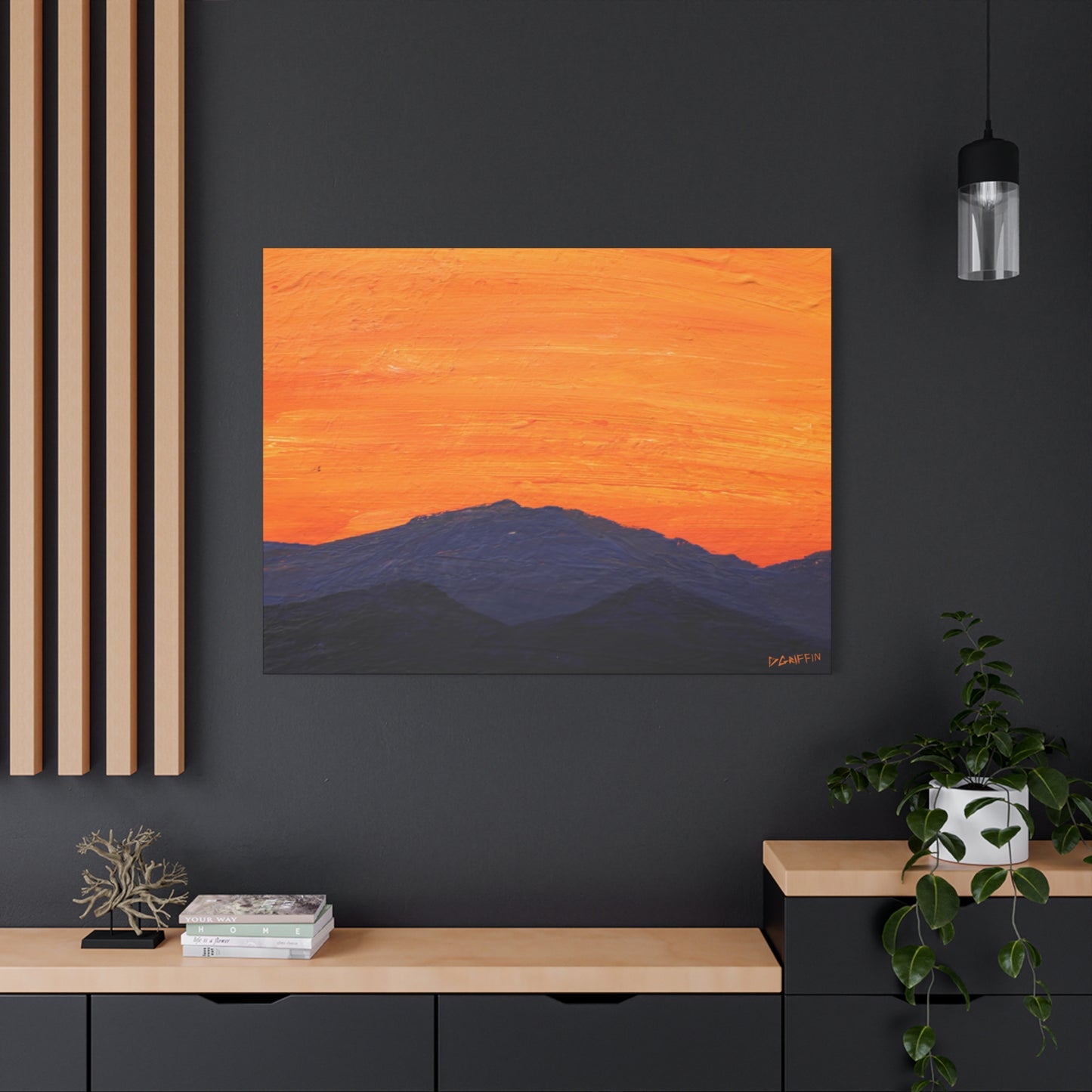 "Desert Indigo" - Stretched Canvas Wall Decor