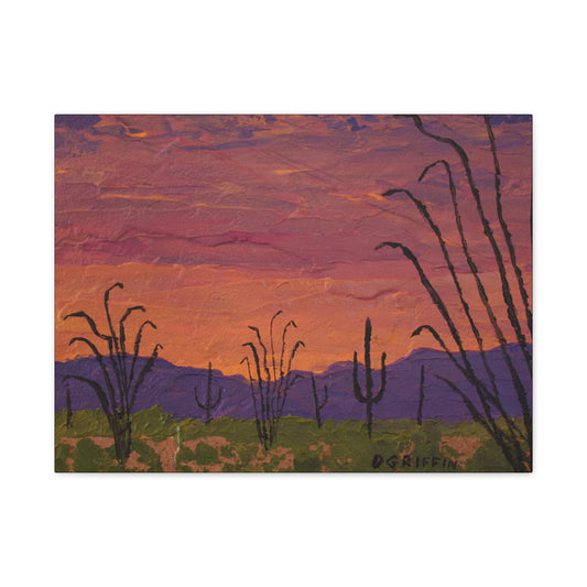 "The Desert's Deep Hour" - Stretched Canvas Wall Decor