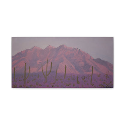 "Montañas de lavanda" - Stretched Canvas Wall Decor