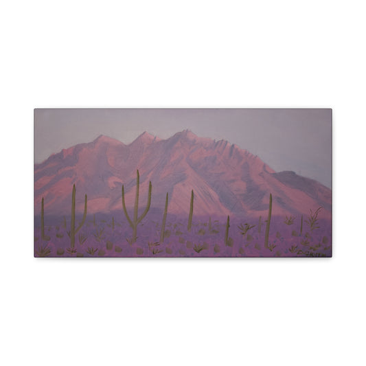 "Montañas de lavanda" - Stretched Canvas Wall Decor