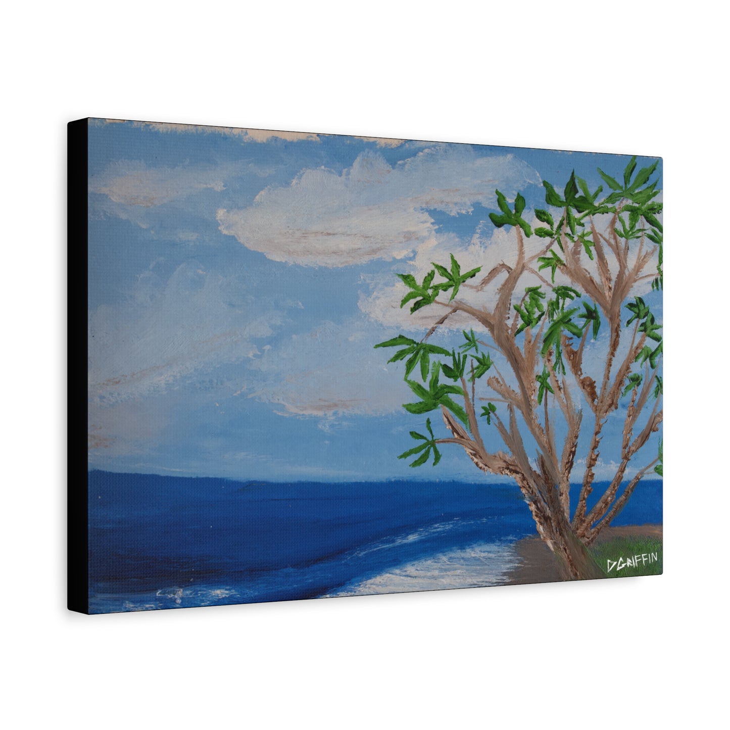 "Kona Coastline" - Stretched Canvas Wall Decor