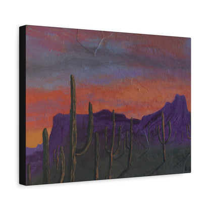 "Violet Peaks" - Stretched Matte Wall Decor
