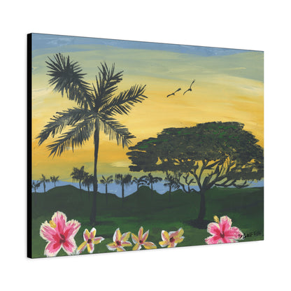 "Four Seasons Kona" - Stretched Canvas Wall Decor