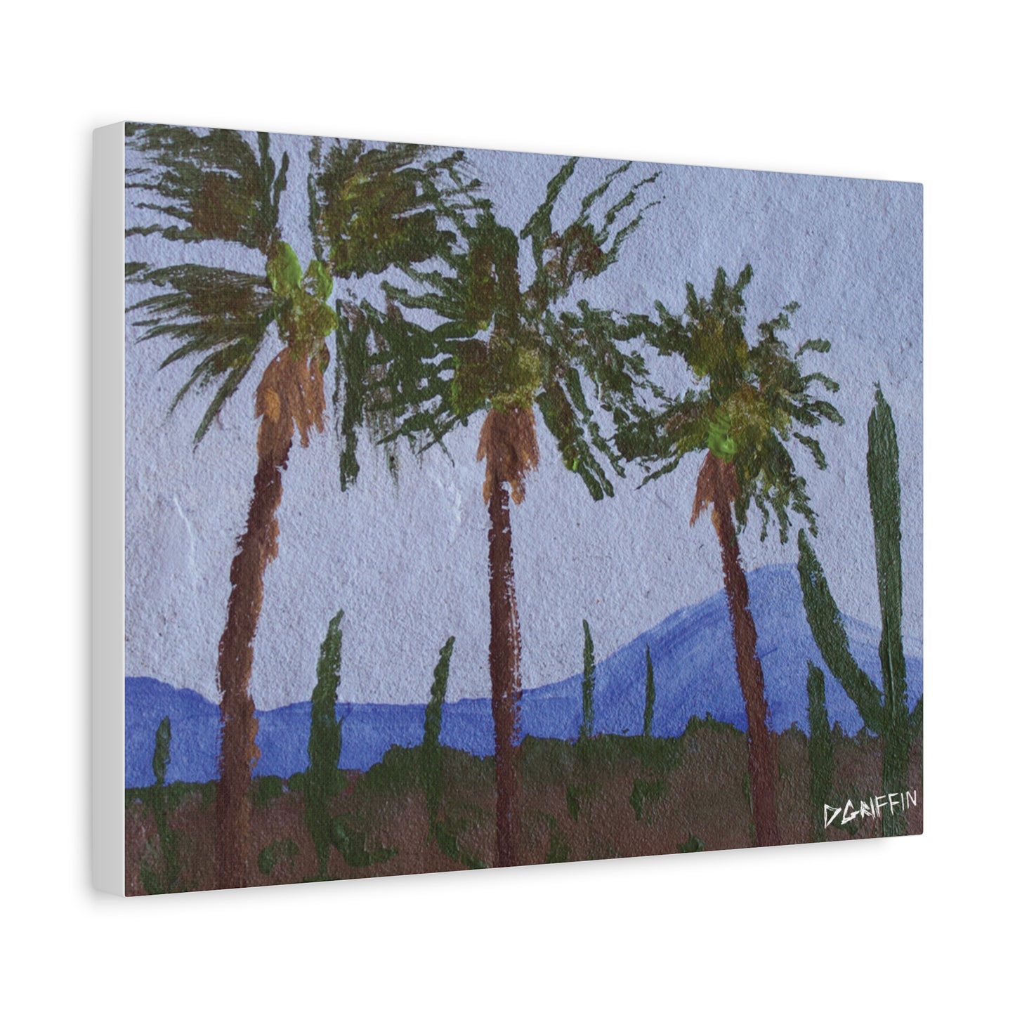 "Desert Palms" - Stretched Canvas Wall Decor