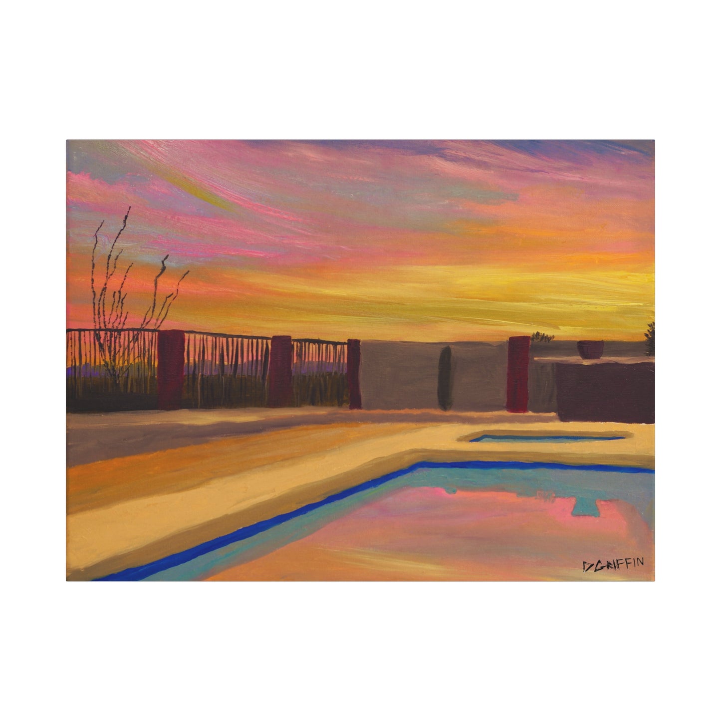 "Catalina Sunset" - Stretched Canvas Wall Decor