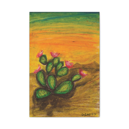"Prickly Radiance"- Stretched Canvas Wall Decor