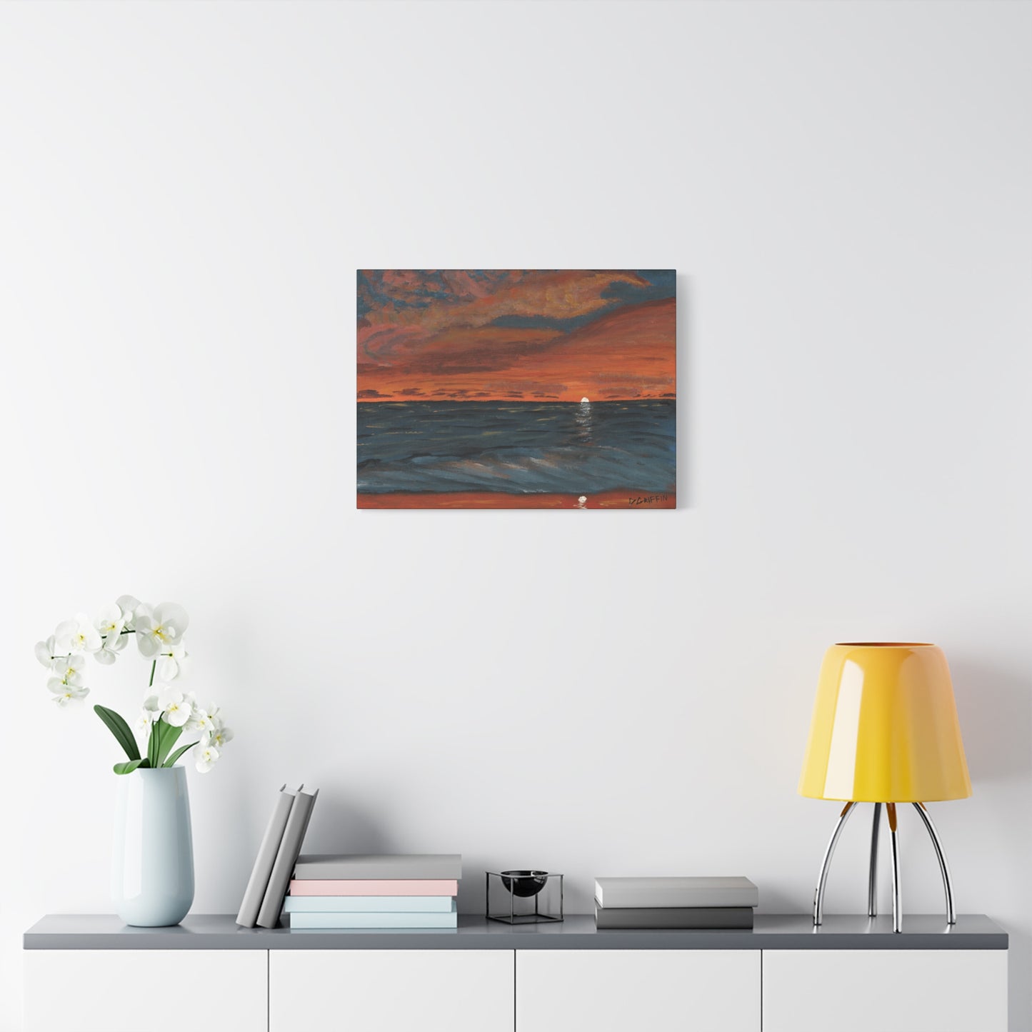 "Hapuna Beach Sunset" - Stretched Canvas Wall Decor