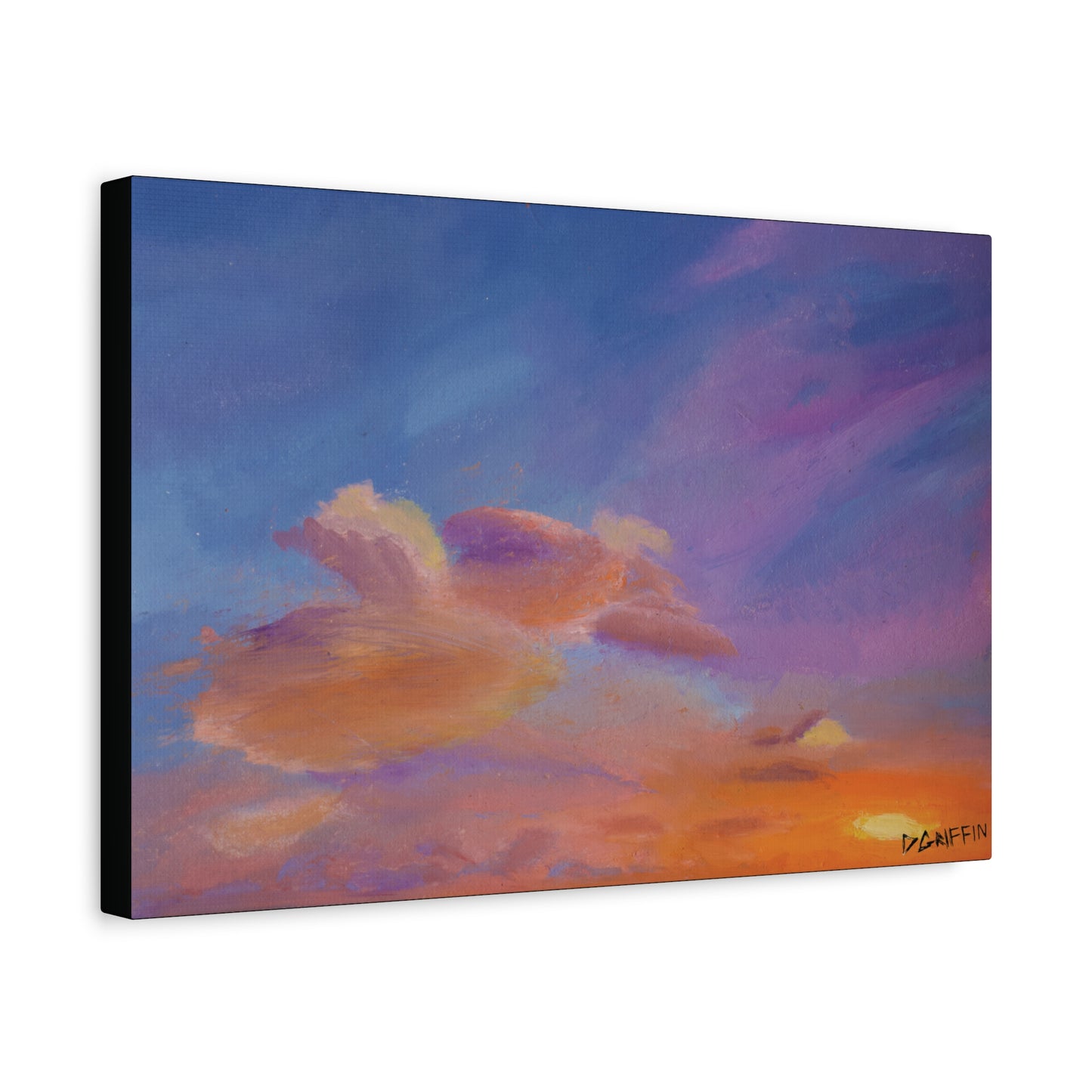 "Flight in the Clouds" - Stretched Canvas Wall Decor