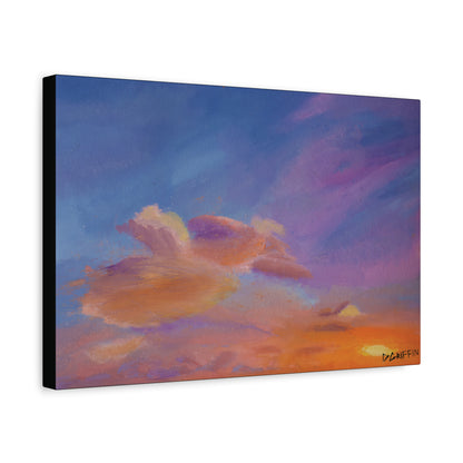 "Flight in the Clouds" - Stretched Canvas Wall Decor