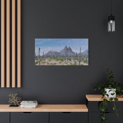"Morning Mountain Haze" - Stretched Canvas Wall Decor