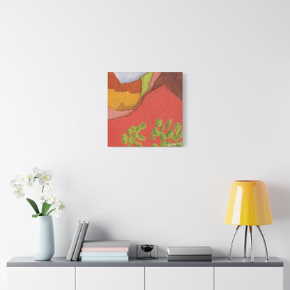 "Painted Peaks" - Stretched Canvas Wall Decor