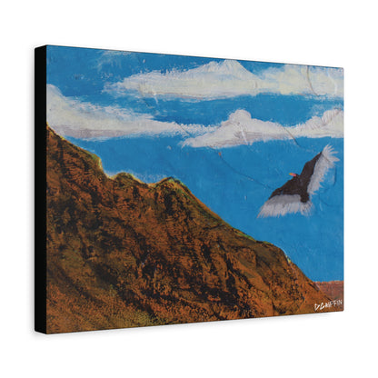 "Sonoran Scavenger" - Stretched Canvas Wall Decor