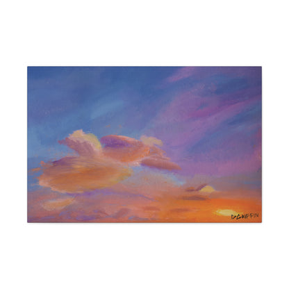 "Flight in the Clouds" - Stretched Canvas Wall Decor
