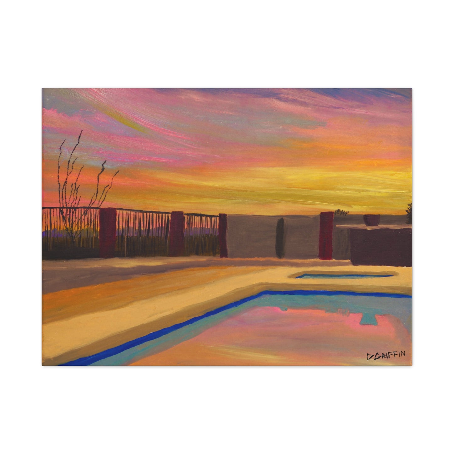 "Catalina Sunset" - Stretched Canvas Wall Decor
