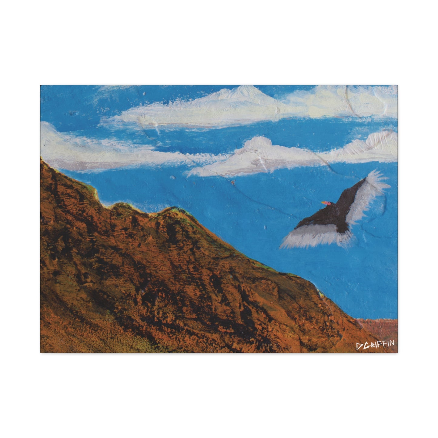 "Sonoran Scavenger" - Stretched Canvas Wall Decor