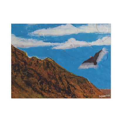 "Sonoran Scavenger" - Stretched Canvas Wall Decor