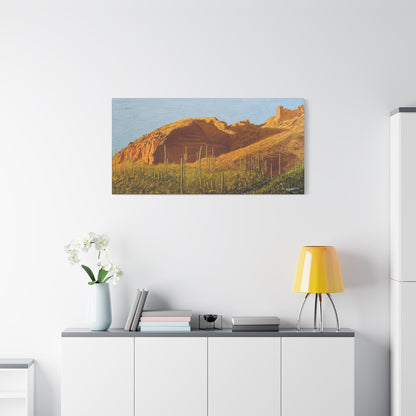 "Golden Hour at Finger Rock Trail" - Stretched Canvas Wall Decor