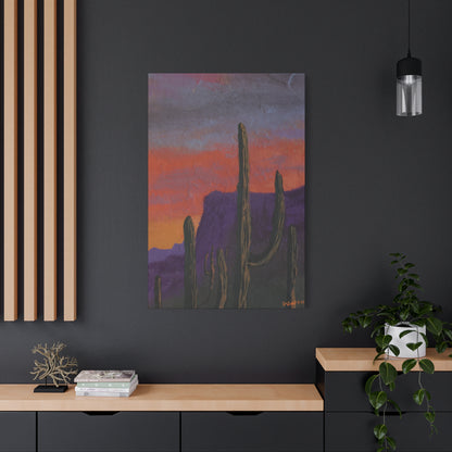 "Violet Peaks" - Stretched Matte Wall Decor