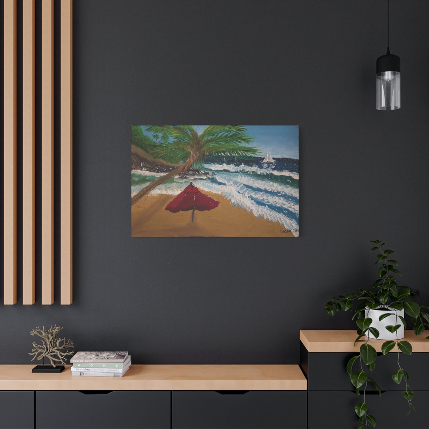 "Hilo Shores" - Stretched Canvas Wall Decor
