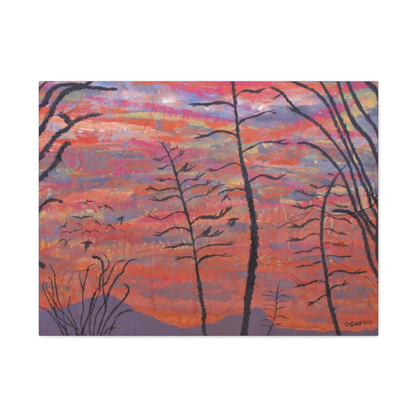 "Agave Sunset" - Stretched Canvas Wall Decor