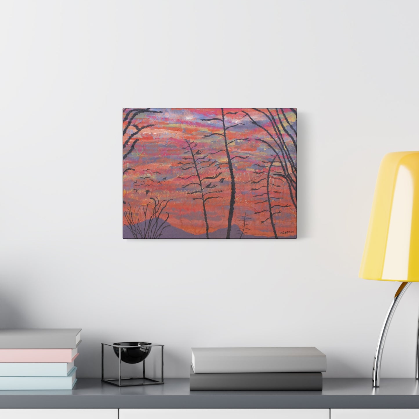 "Agave Sunset" - Stretched Canvas Wall Decor