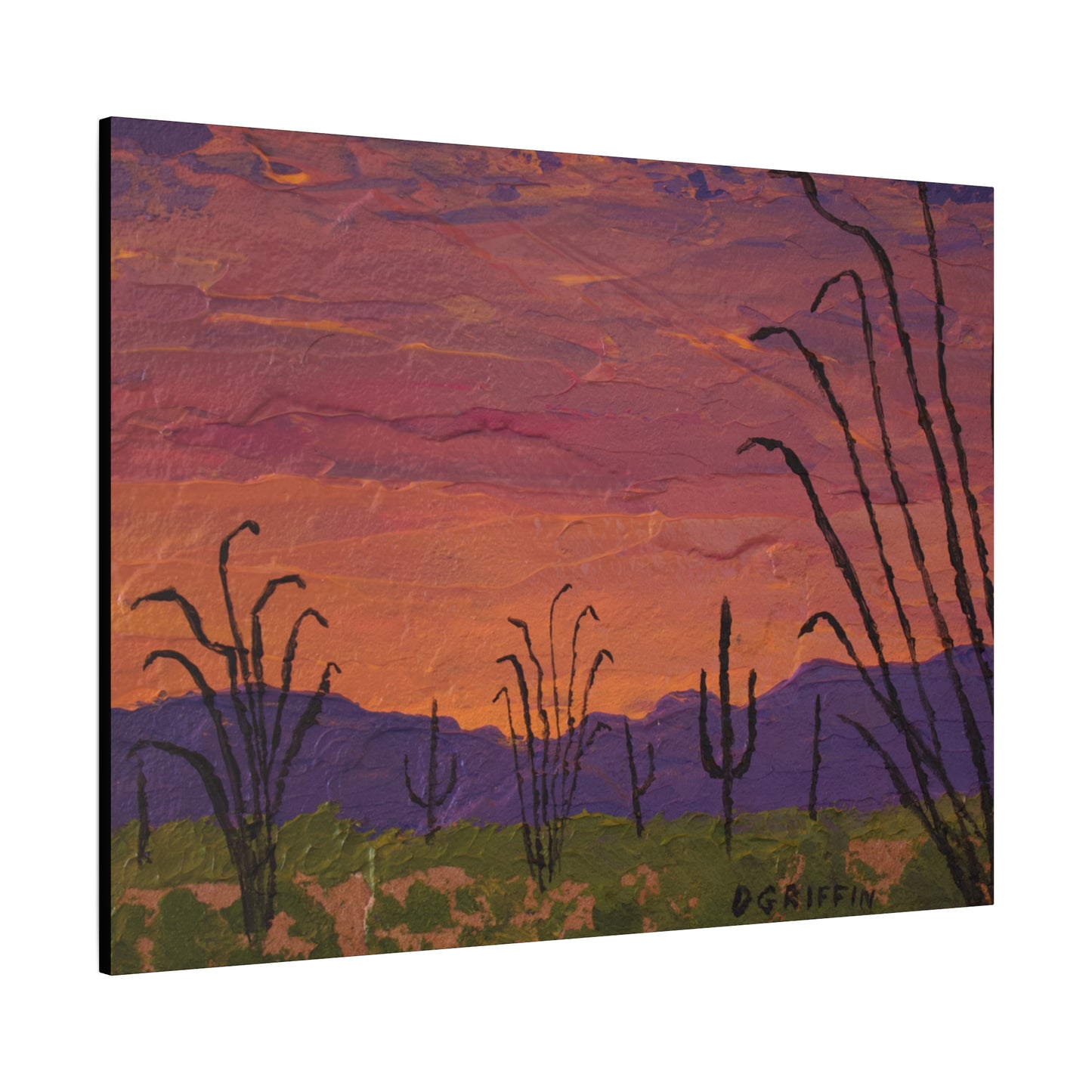 "The Desert's Deep Hour" - Stretched Canvas Wall Decor