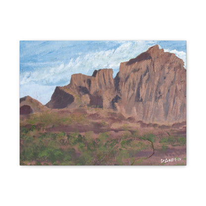 "Montañas de Marana" - Stretched Canvas Wall Decor