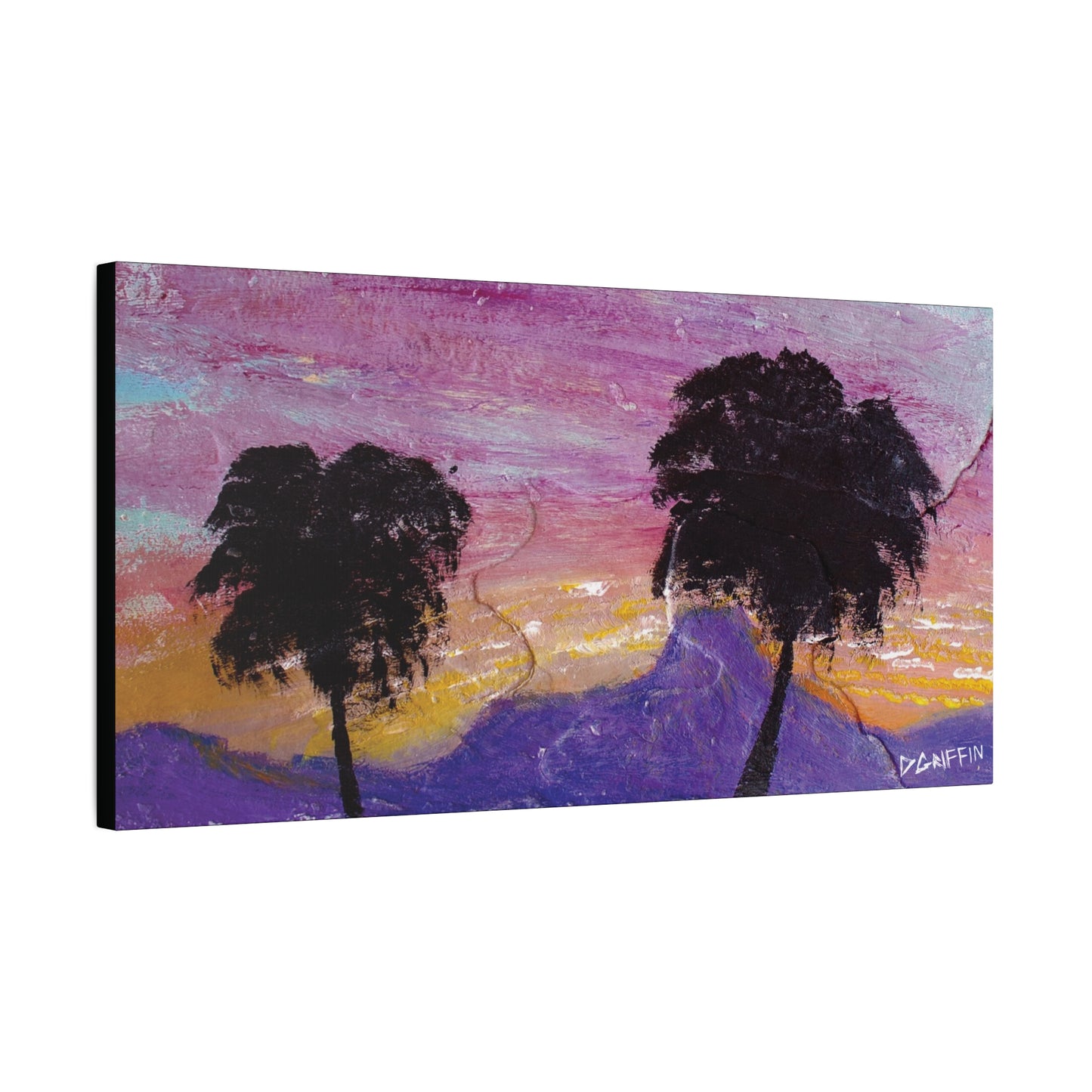 "Sunset in the Foothills" - Stretched Canvas Wall Decor