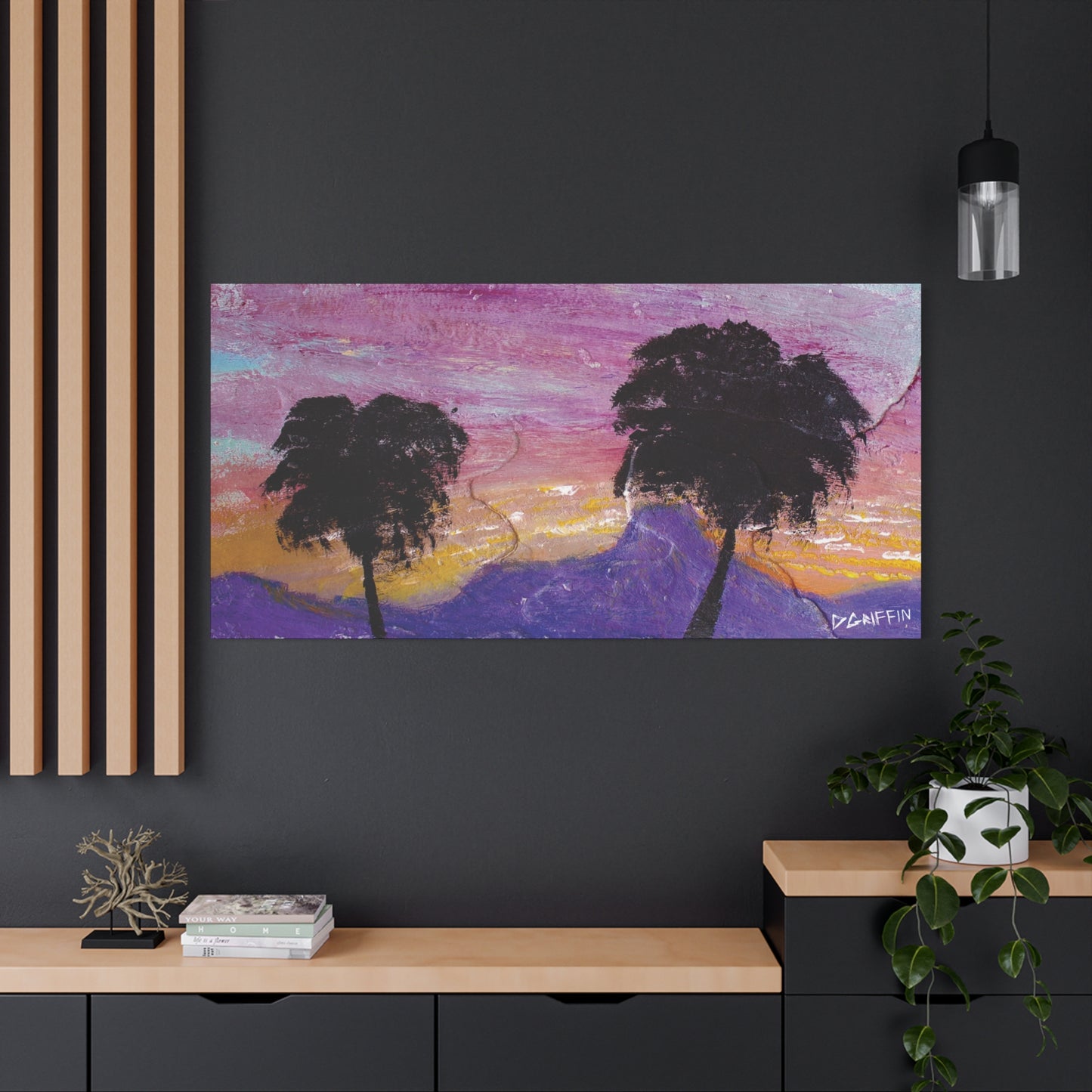 "Sunset in the Foothills" - Stretched Canvas Wall Decor