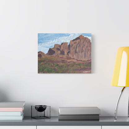 "Montañas de Marana" - Stretched Canvas Wall Decor