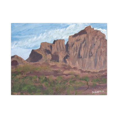 "Montañas de Marana" - Stretched Canvas Wall Decor