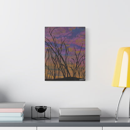 "Sky of Dead Branches" - Stretched Canvas Wall Decor