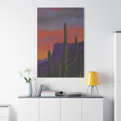 "Violet Peaks" - Stretched Matte Wall Decor