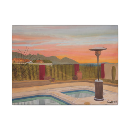 "Horse Run Dr" - Stretched Canvas Wall Decor