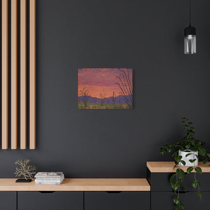 "The Desert's Deep Hour" - Stretched Canvas Wall Decor