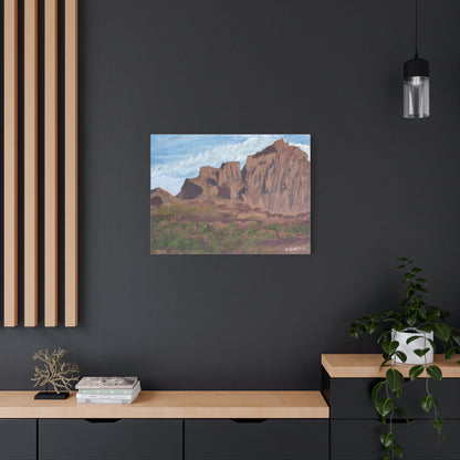 "Montañas de Marana" - Stretched Canvas Wall Decor