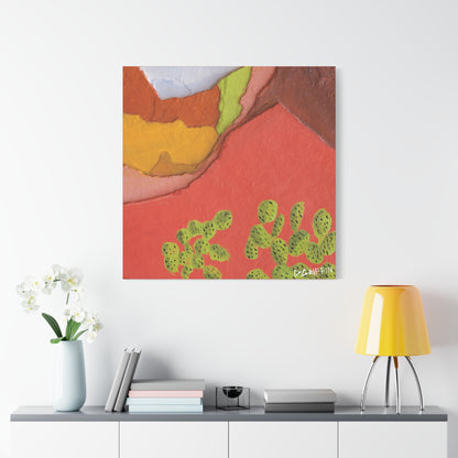 "Painted Peaks" - Stretched Canvas Wall Decor
